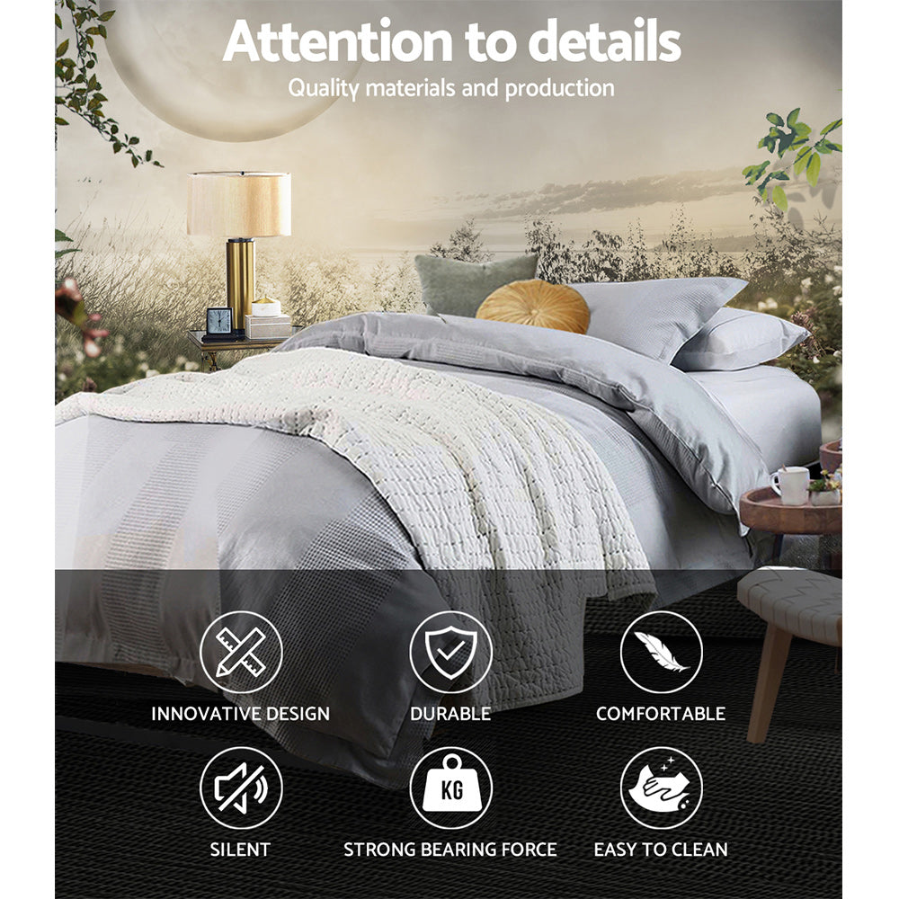 Vercelli King Single Metal Bed Frame, Black