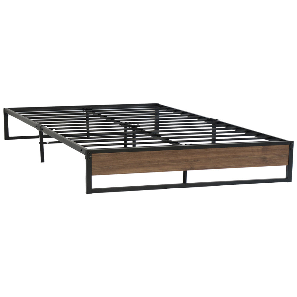 Vercelli Queen Metal Bed Frame, Black