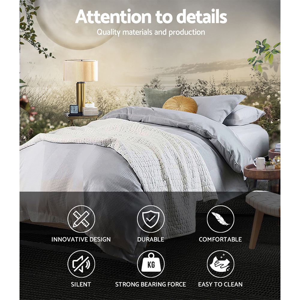 Vercelli Single Metal Bed Frame, Black