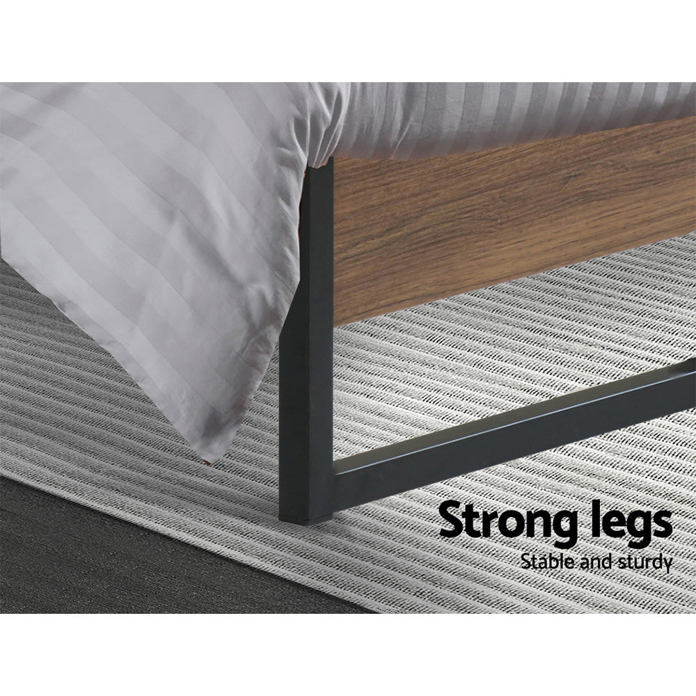Vercelli Single Metal Bed Frame, Black