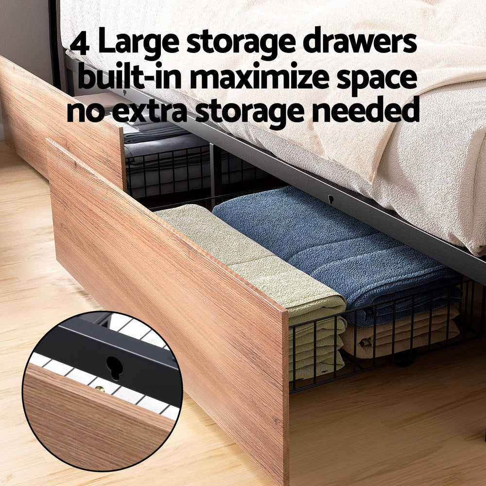 Saluzzo Metal Bed Frame