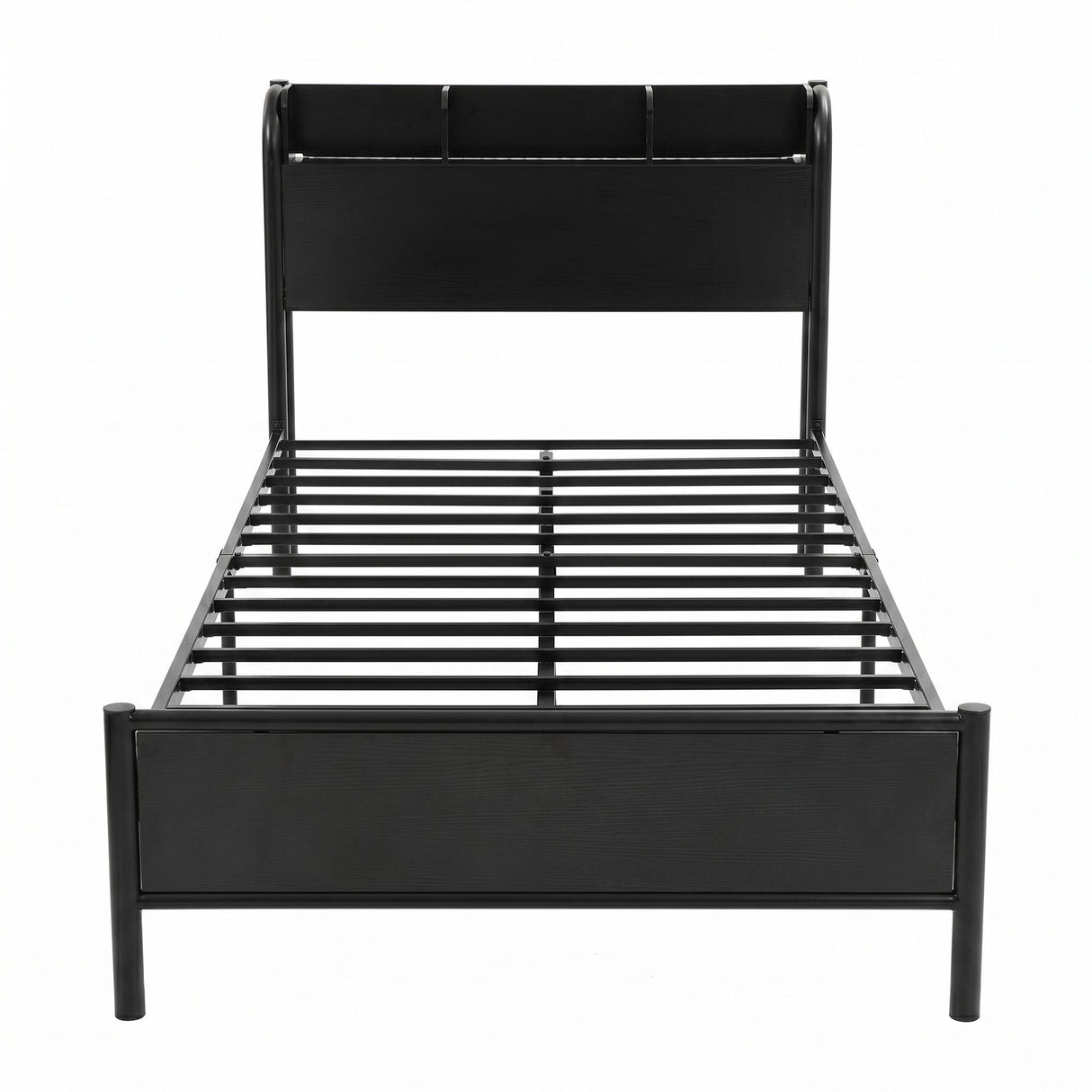 Imperia Single Metal Bed Frame, Black