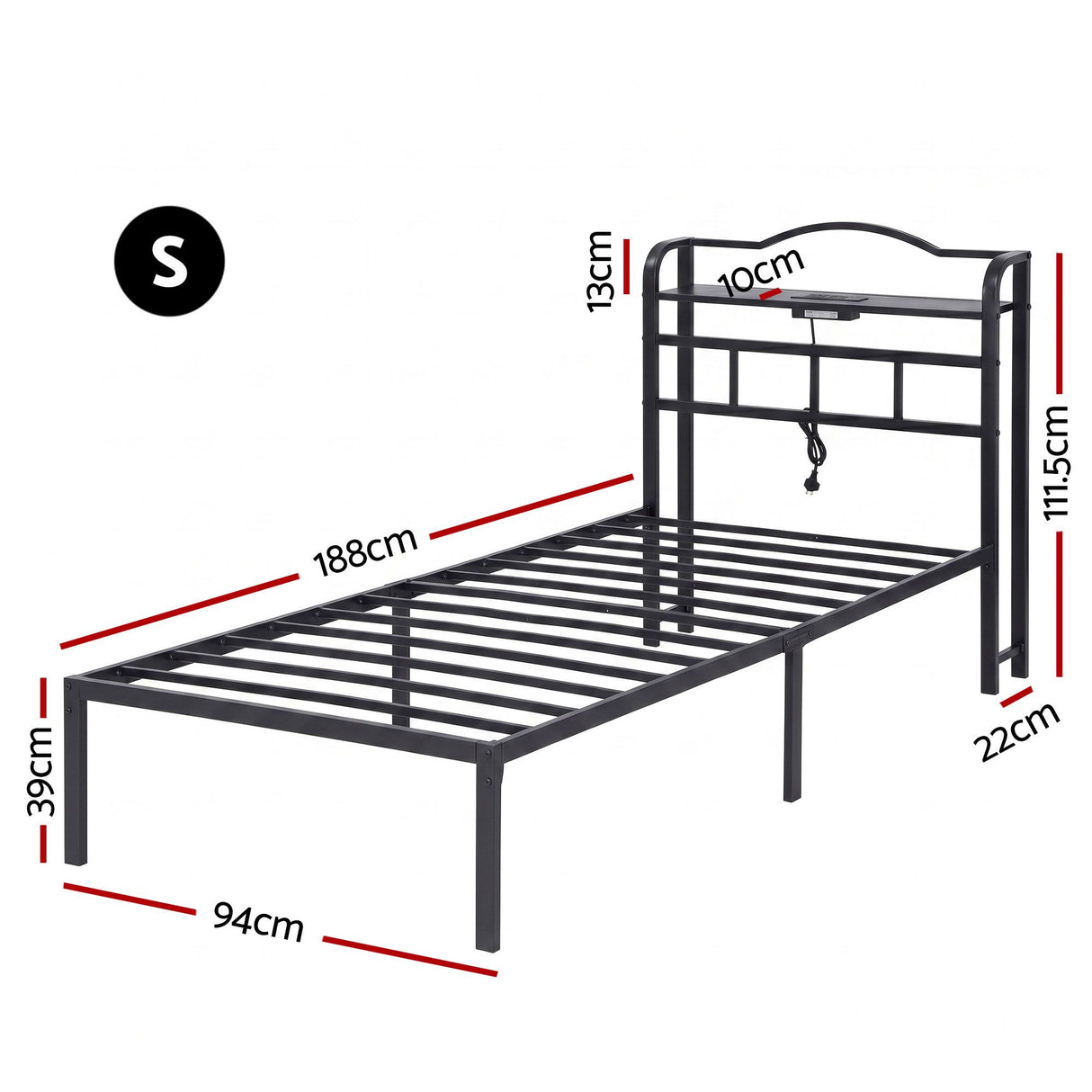 Portofino Metal Bed Frame