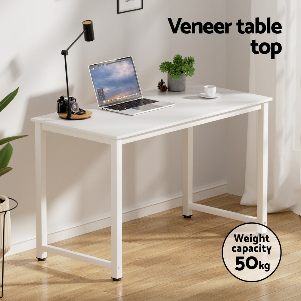 Kalbarri white office desk and chair set in a home office