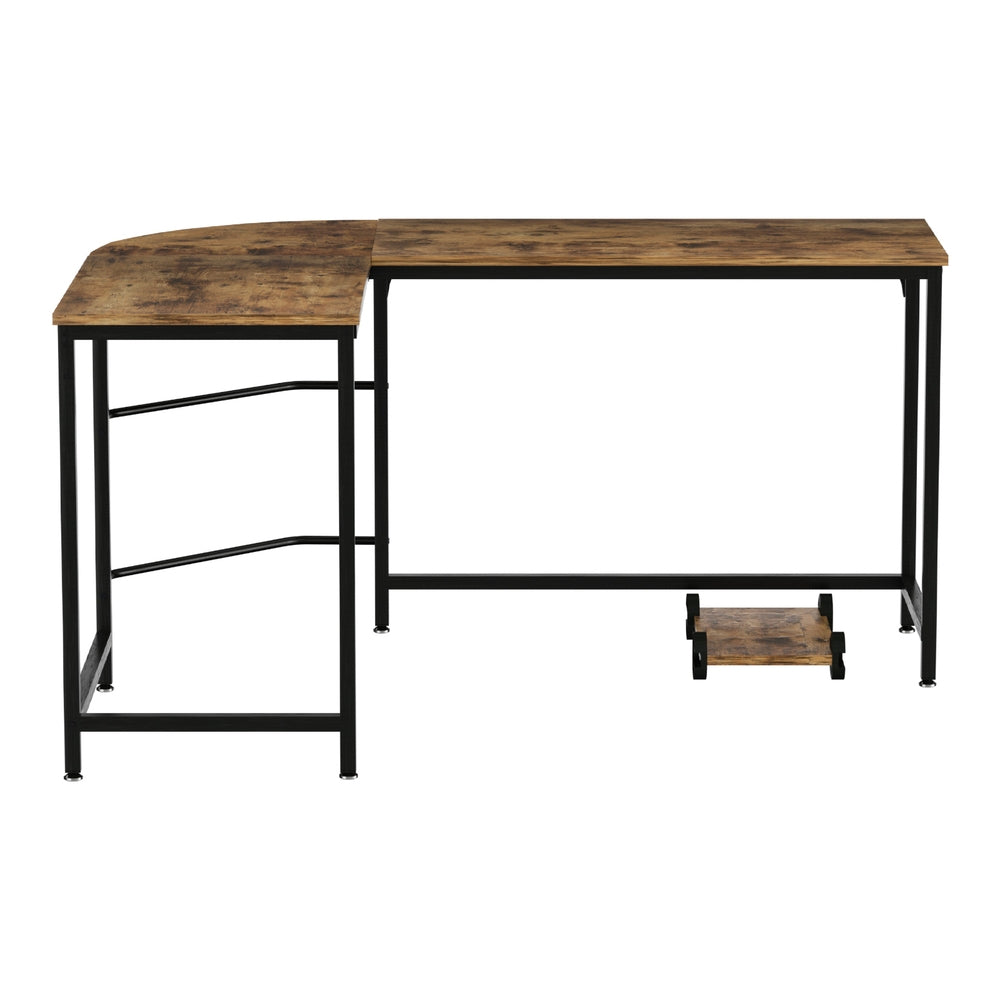 Watson brown L shaped corner computer desk in a home office