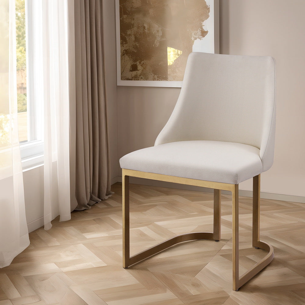 Aldgate Dining Chair 2pcs, Beige Linen