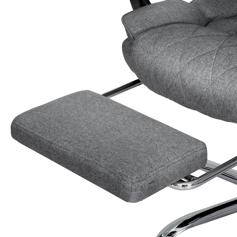 Fremantle grey executive office chair with footrest in a home office