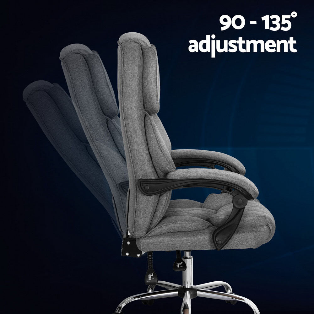 Artiss Grey Executive Reclining Office Chair — Allure Home Collections