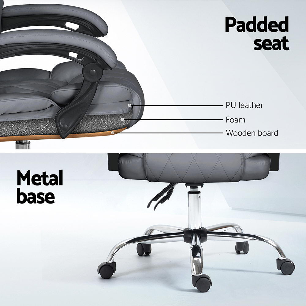 Fremantle grey executive office chair in a home office