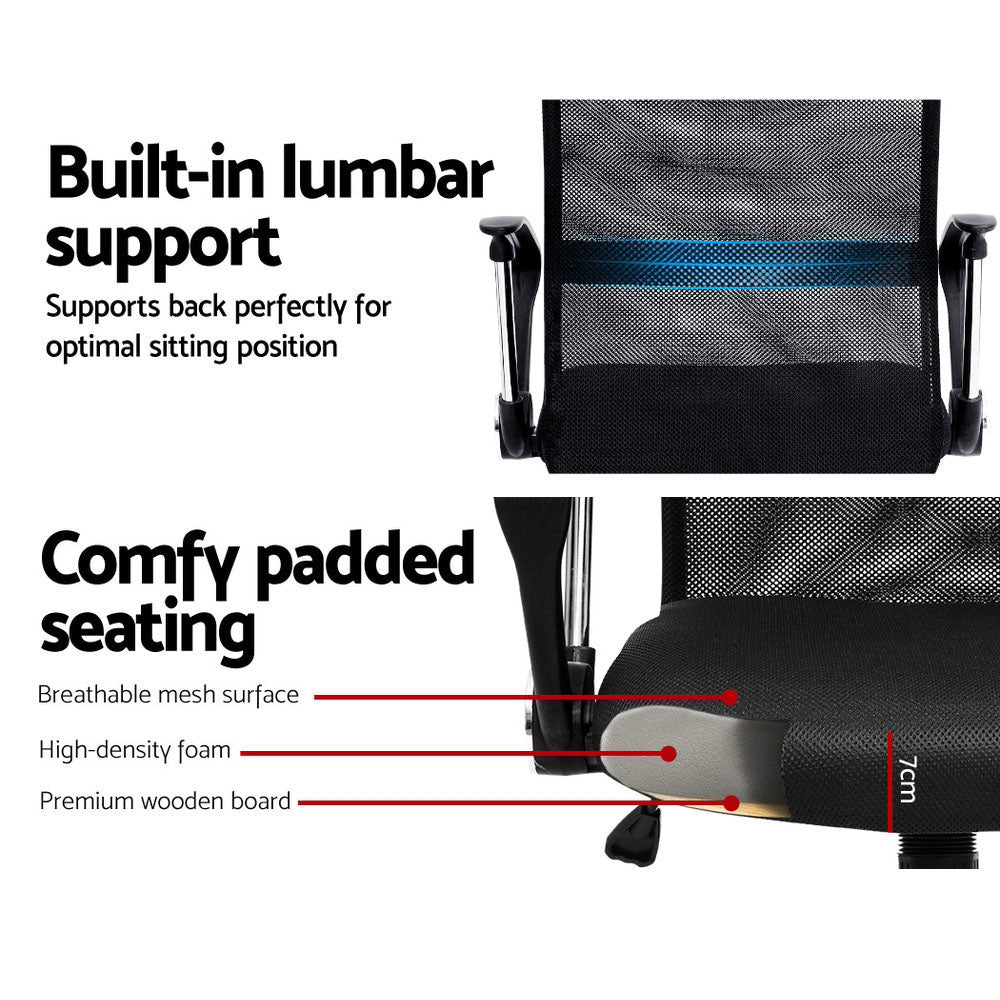 Carnarvon black mesh office chair