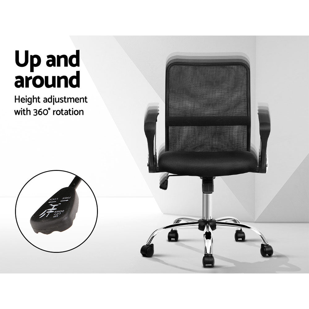 Carnarvon black mesh office chair