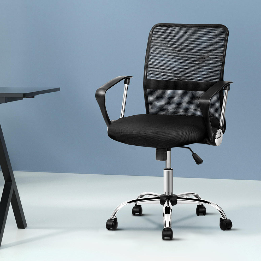 Carnarvon black mesh office chair