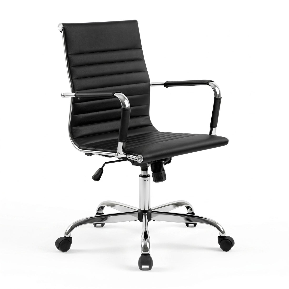 Sorrento Quay black faux leather executive office chair