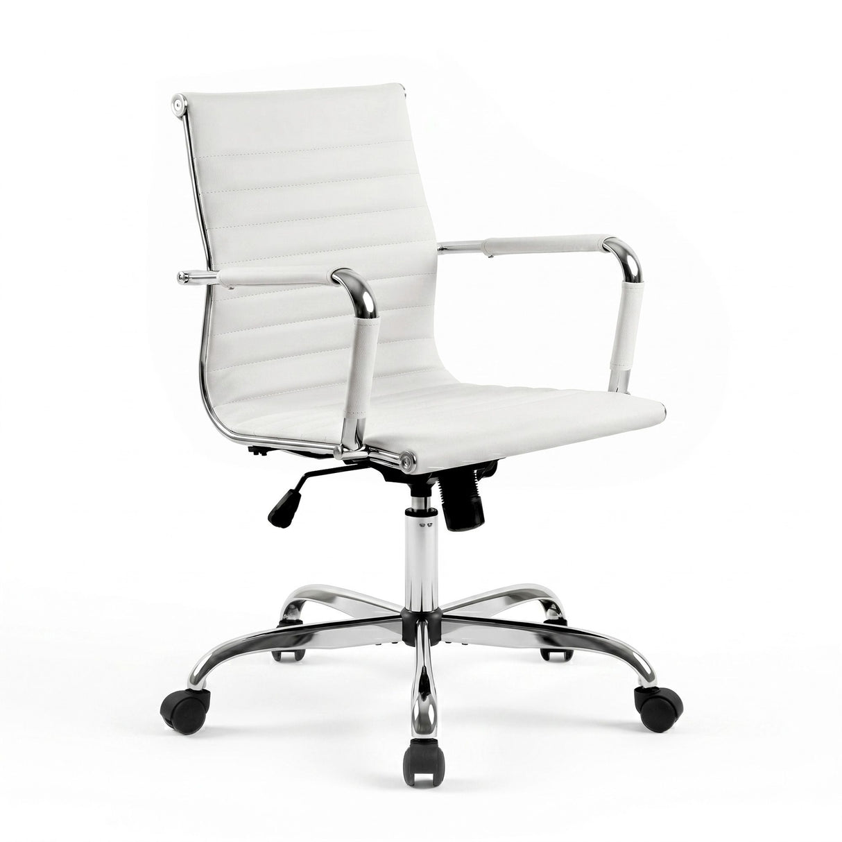Sorrento Quay white faux leather executive office chair