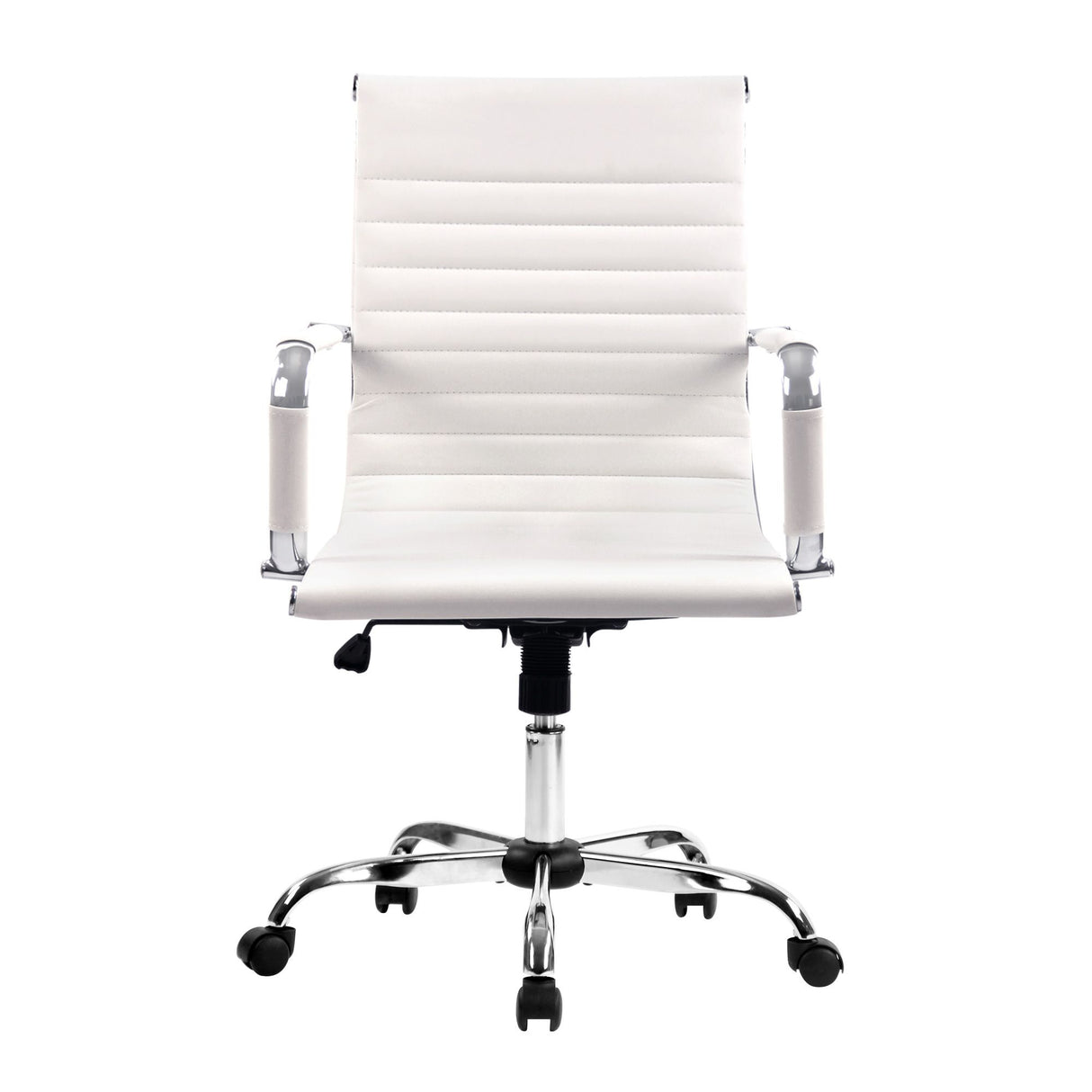 Sorrento Quay white faux leather executive office chair, view 3