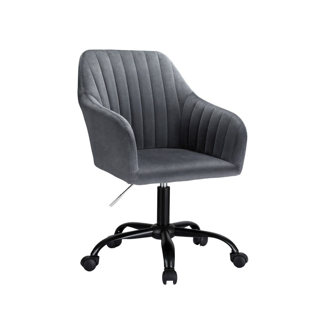 Coral Bay dark grey velvet office chair