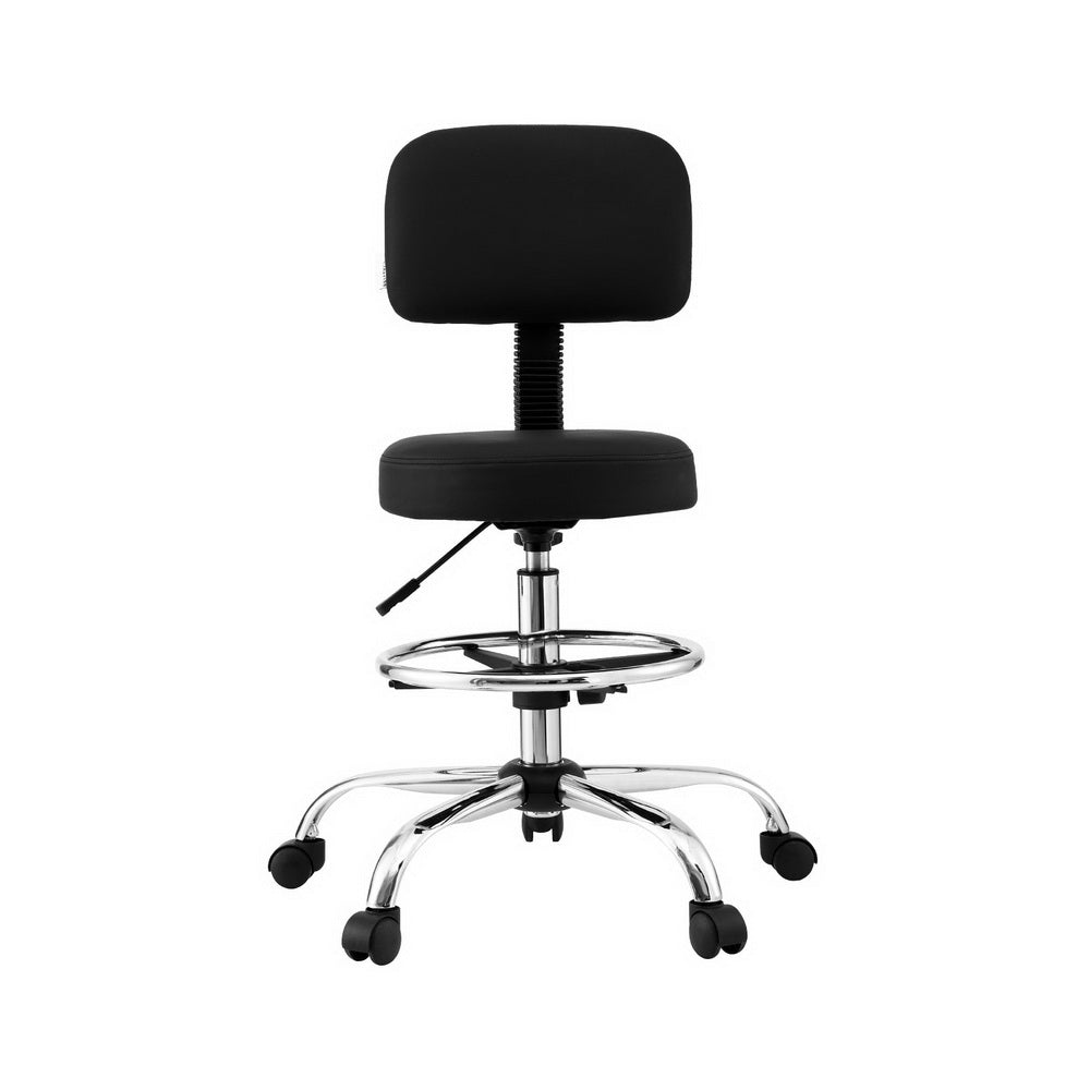 Artiss Ergonomic Black PU Drafting Chair for Standing Desks — Allure Home Collections