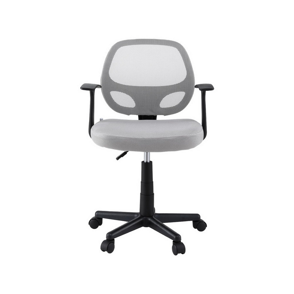 Subiaco grey mid back mesh office chair in a home office