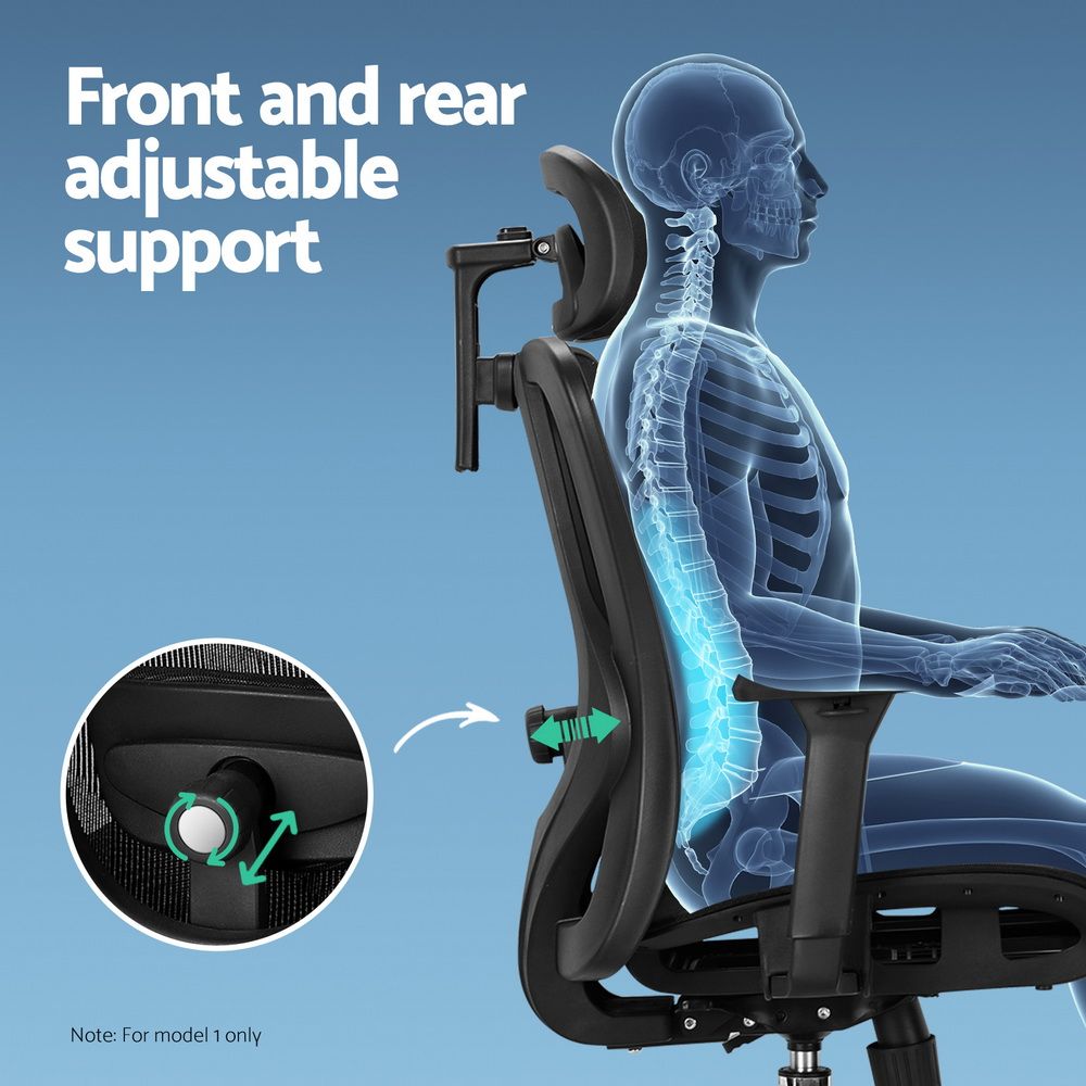 Denham black mesh ergonomic office chair