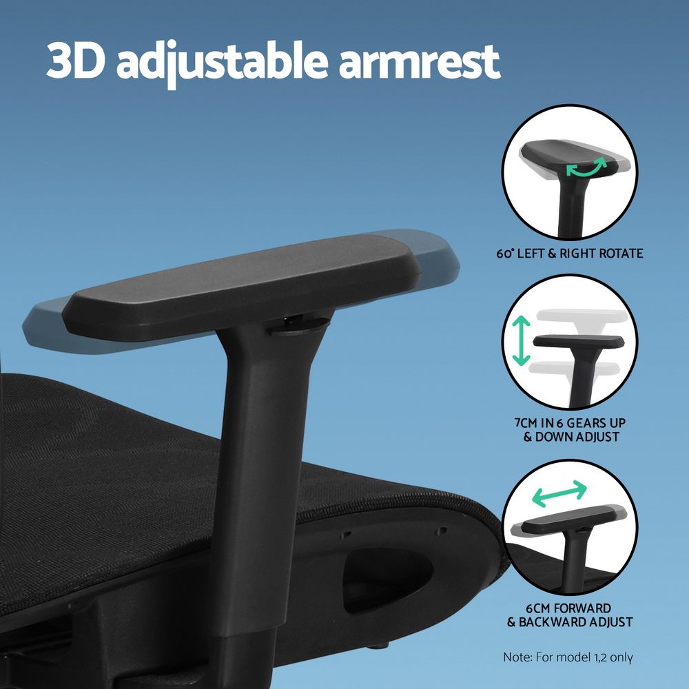 Denham black mesh ergonomic office chair