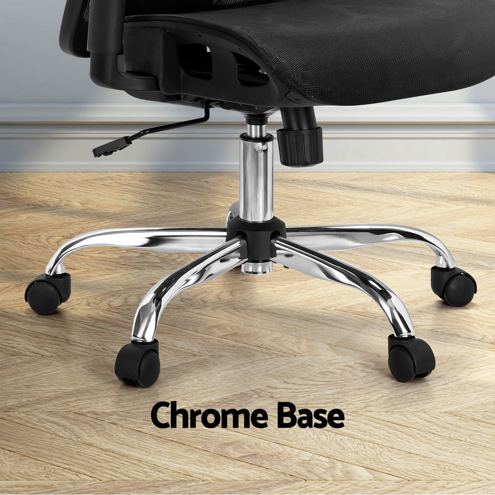 Artiss Black Ergonomic Reclining Office Chair — Allure Home Collections