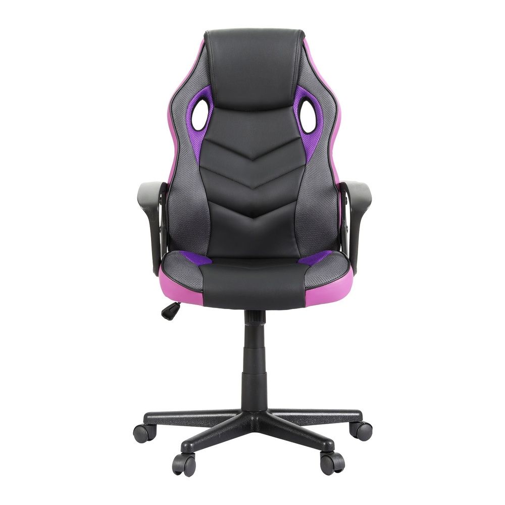 Mullaloo purple gaming chair in a home office, view 3