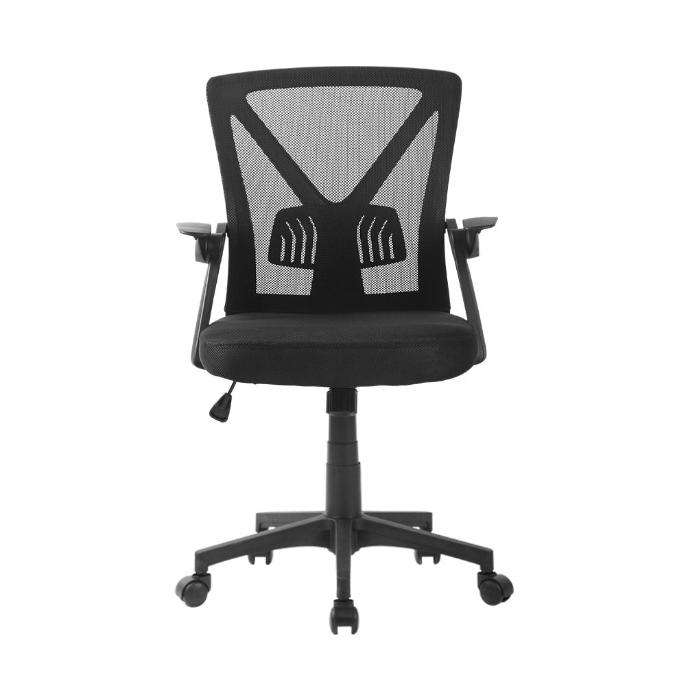 Artiss Mid-Back Mesh Office Chair Black Ergonomic — Allure Home Collections