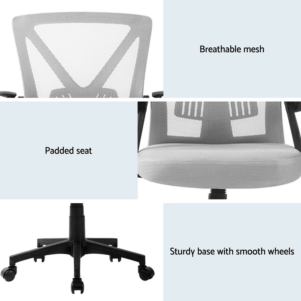 Bunbury grey mesh ergonomic office chair for the home office