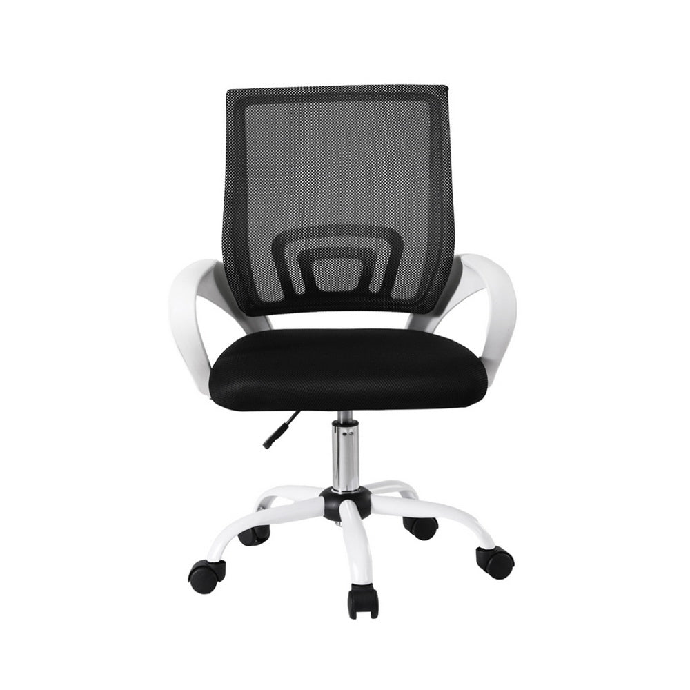 Kinross white mesh office chair, view 3