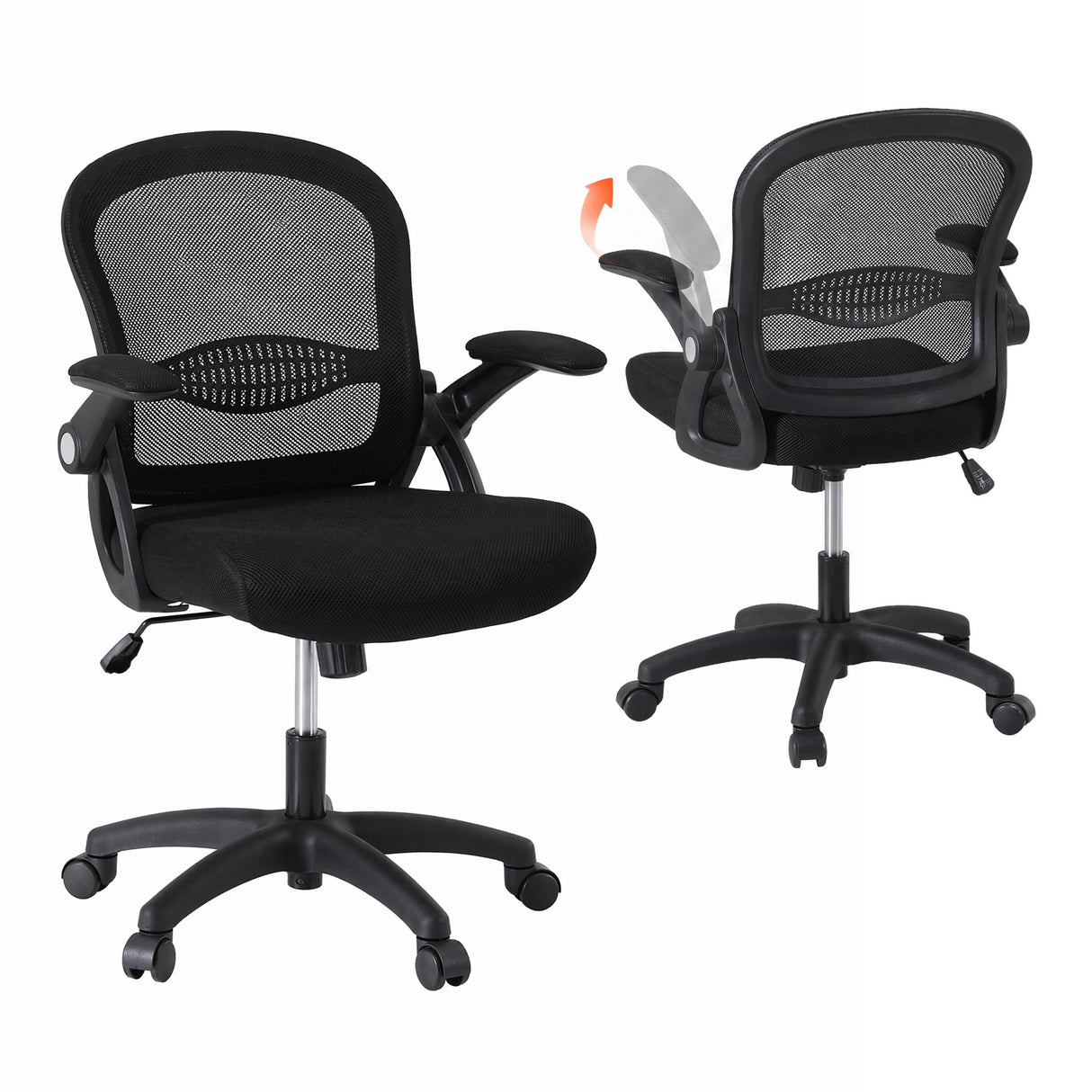 Burns Beach black mesh office chair