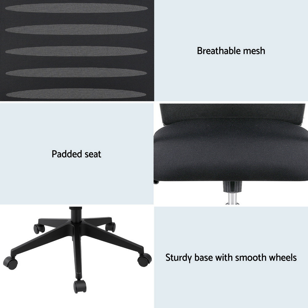 Capel black ergonomic mesh office chair