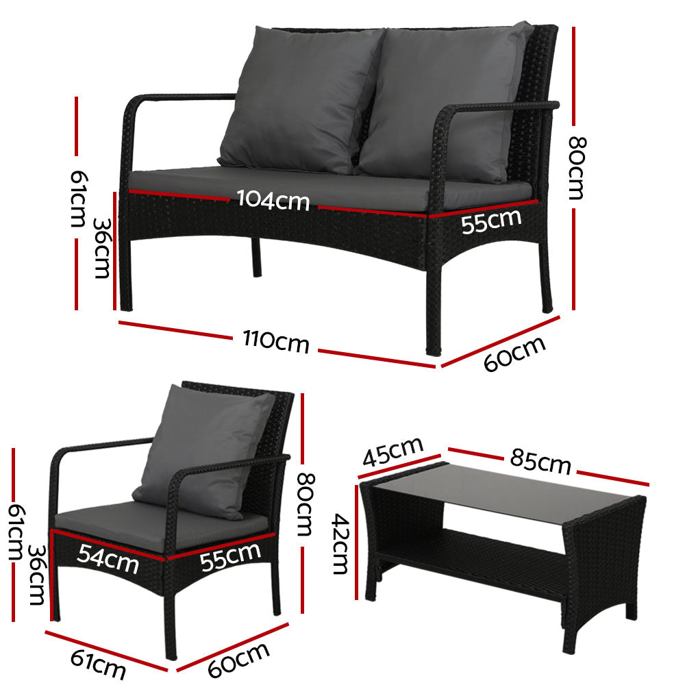 Cooee Bay 4 Piece Sofa Set