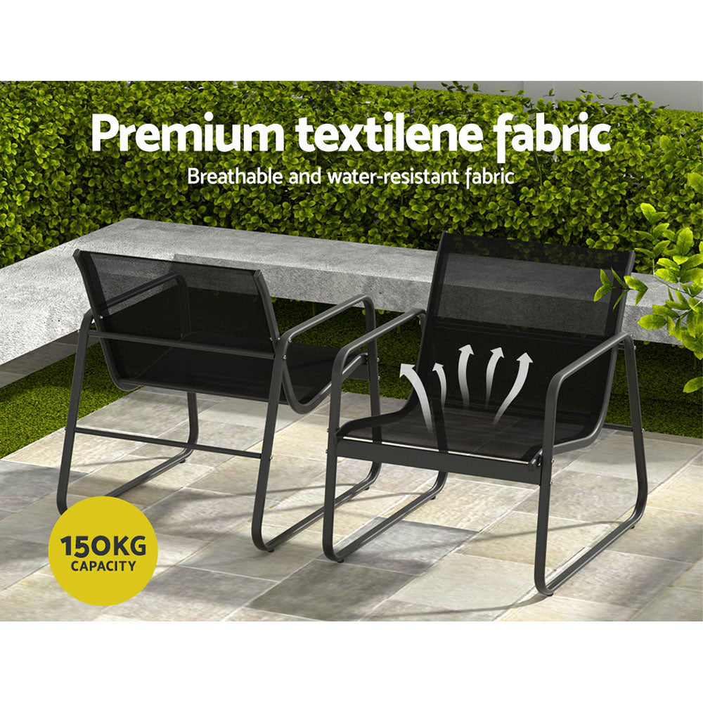 Urangan 4 Piece Sofa Set, Black