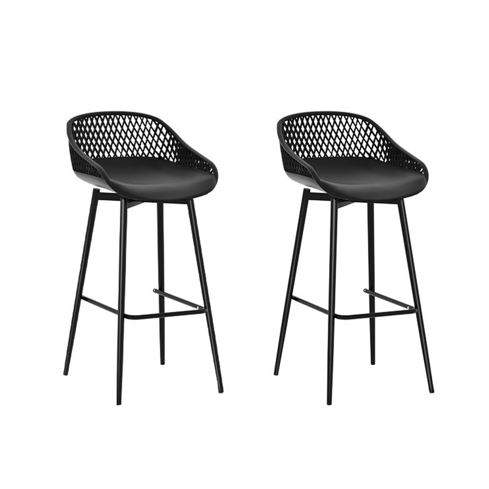 Anna Bay Outdoor Bar Stool Black 1