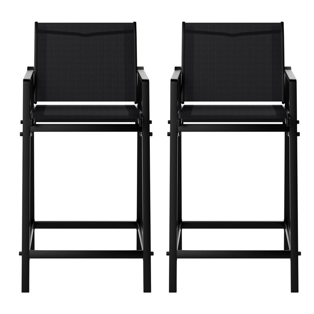 Fingal Bay Outdoor Bar Stool Black 3