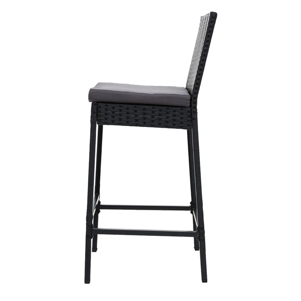 Nelson Bay Outdoor Bar Stool Black 4