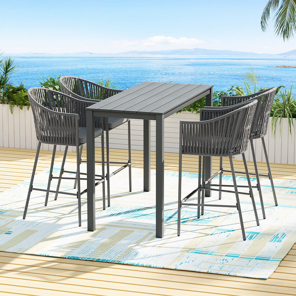 Zilzie 5 Piece Outdoor Dining Set