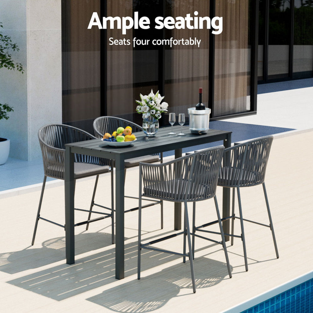 Zilzie 5 Piece Outdoor Dining Set
