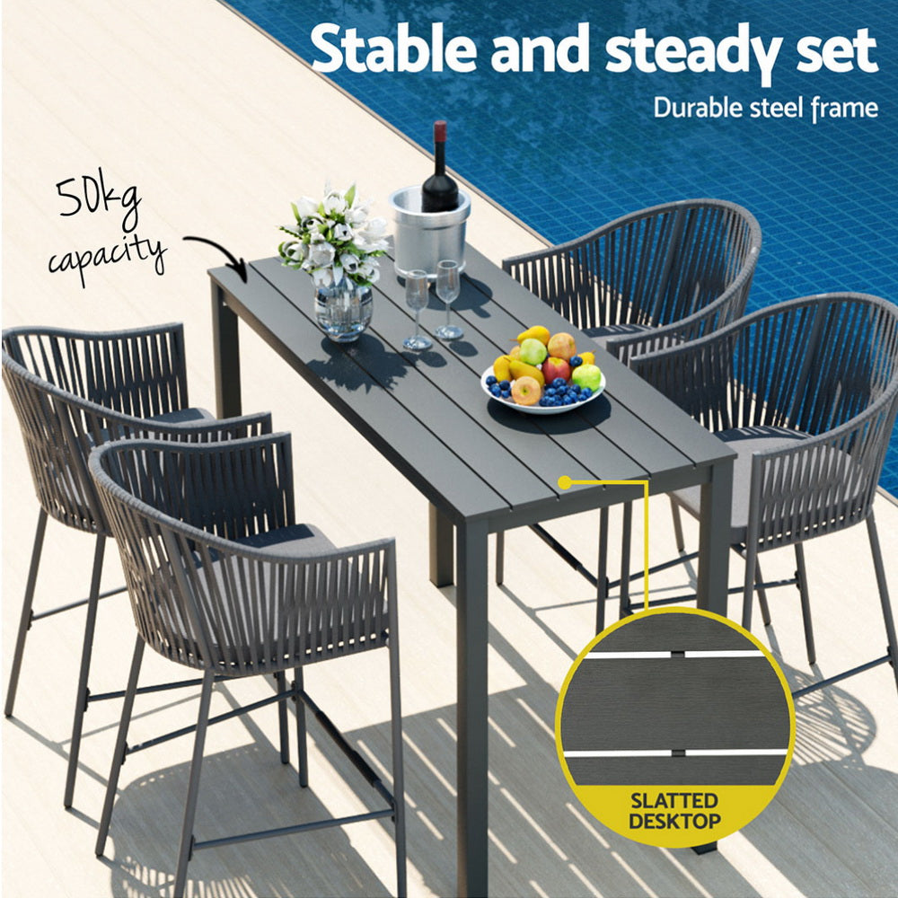 Zilzie 5 Piece Outdoor Dining Set