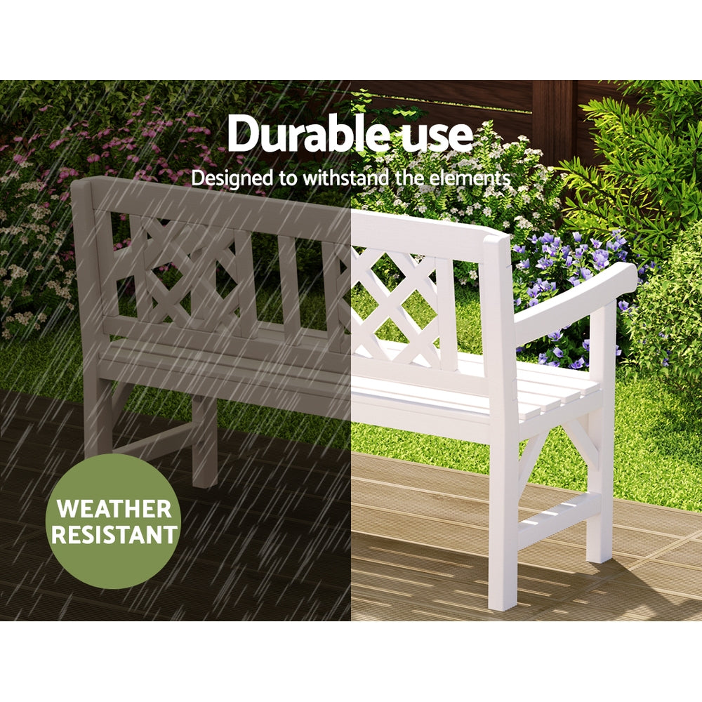 Gardeon Rustic Fir Wood Garden Bench