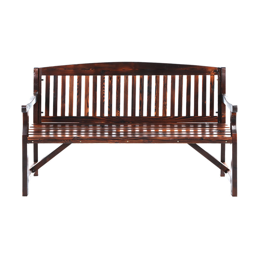 Numinbah 3 Seater Outdoor Bench, Charcoal Timber