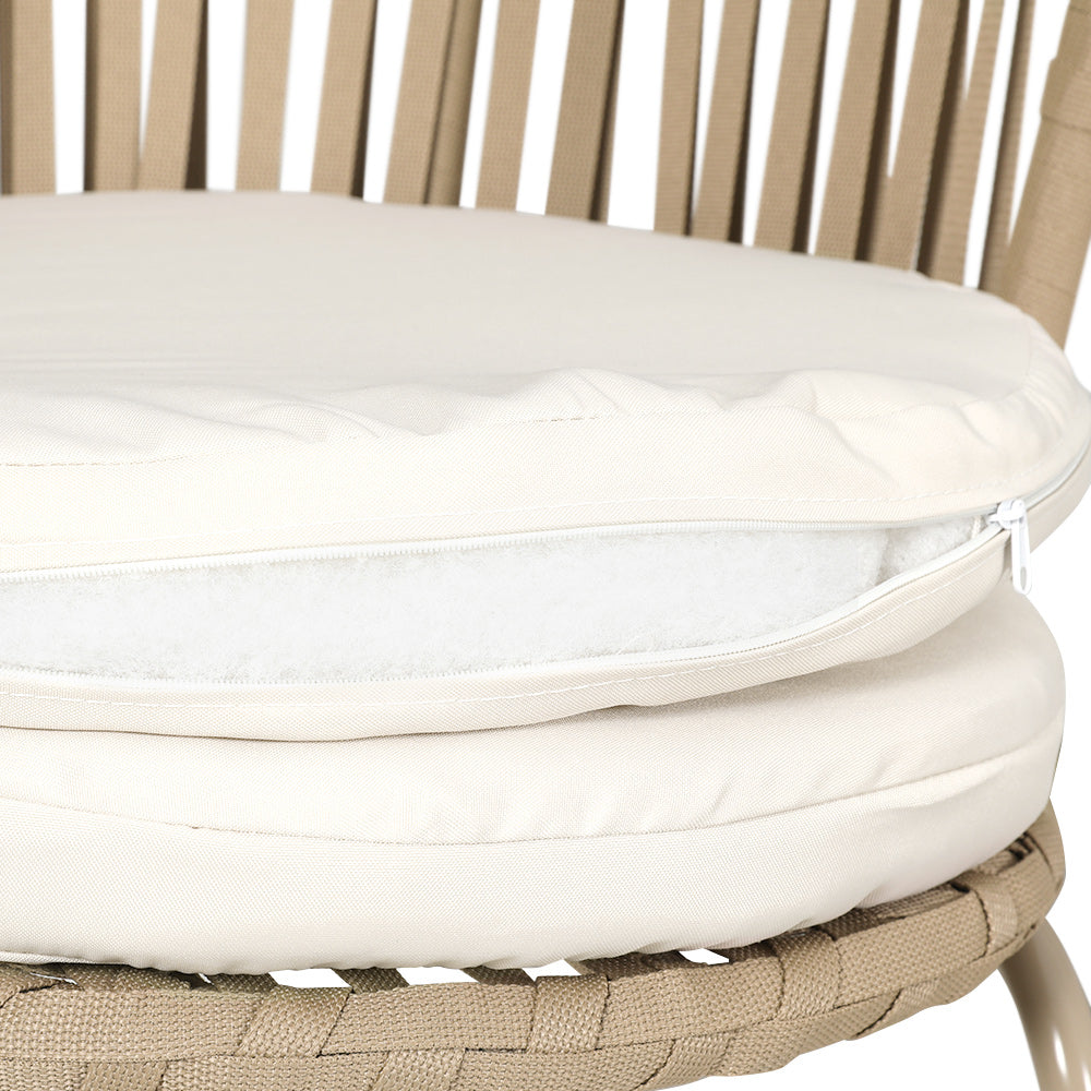 Tully 3 Piece Outdoor Bistro Set, Beige