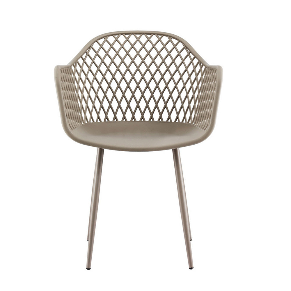Mollymook Outdoor Dining Chair, Coffee 4pcs