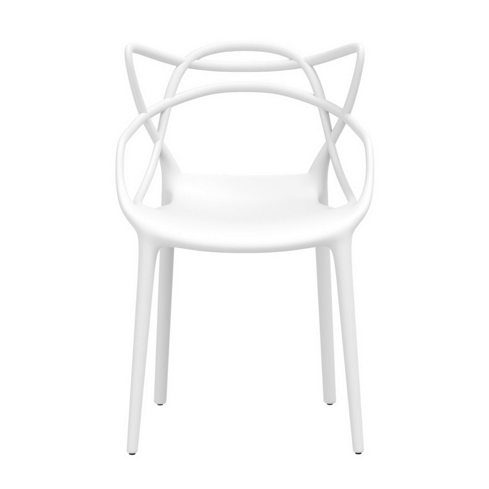 Twin Waters Outdoor Dining Chairs 4pcs, White