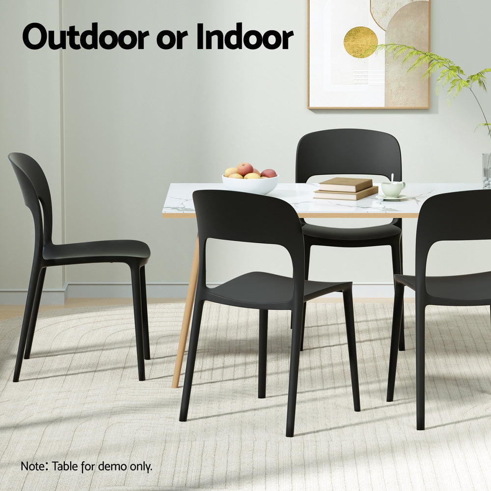 Sunshine Bay Stackable Outdoor Chair Black