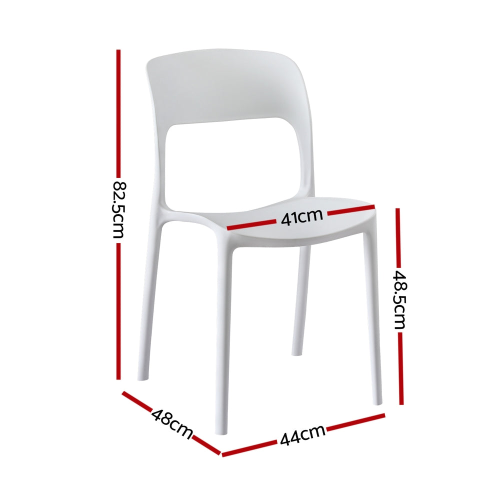 Sunshine Bay Stackable Outdoor Chair White