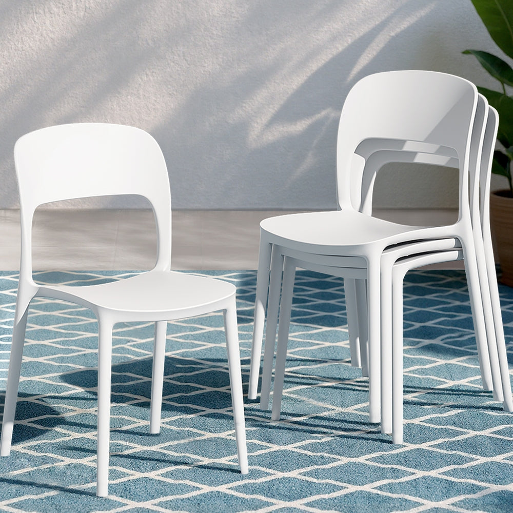 Sunshine Bay Stackable Outdoor Chair White