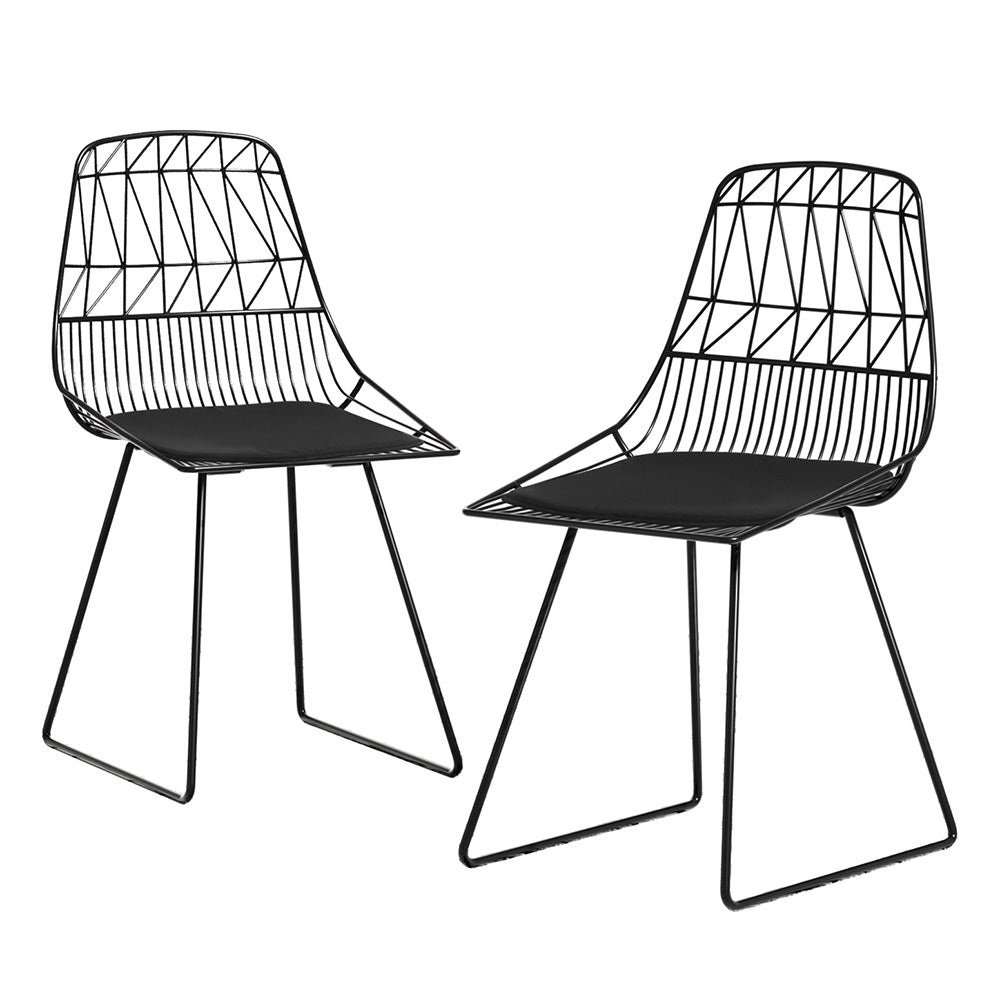 Albion Park Outdoor Dining Chair Black 2pcs image 1