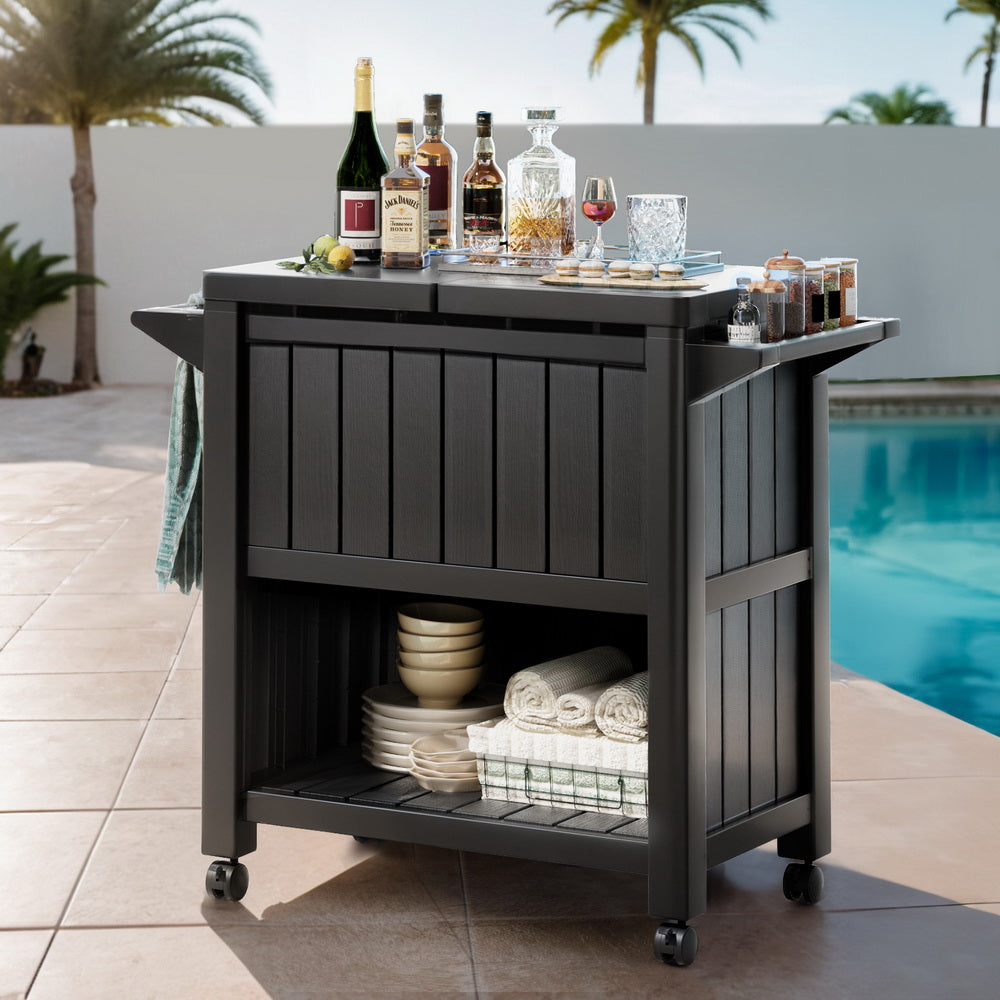 Black Point 80L Cooler Storage Cart, Black