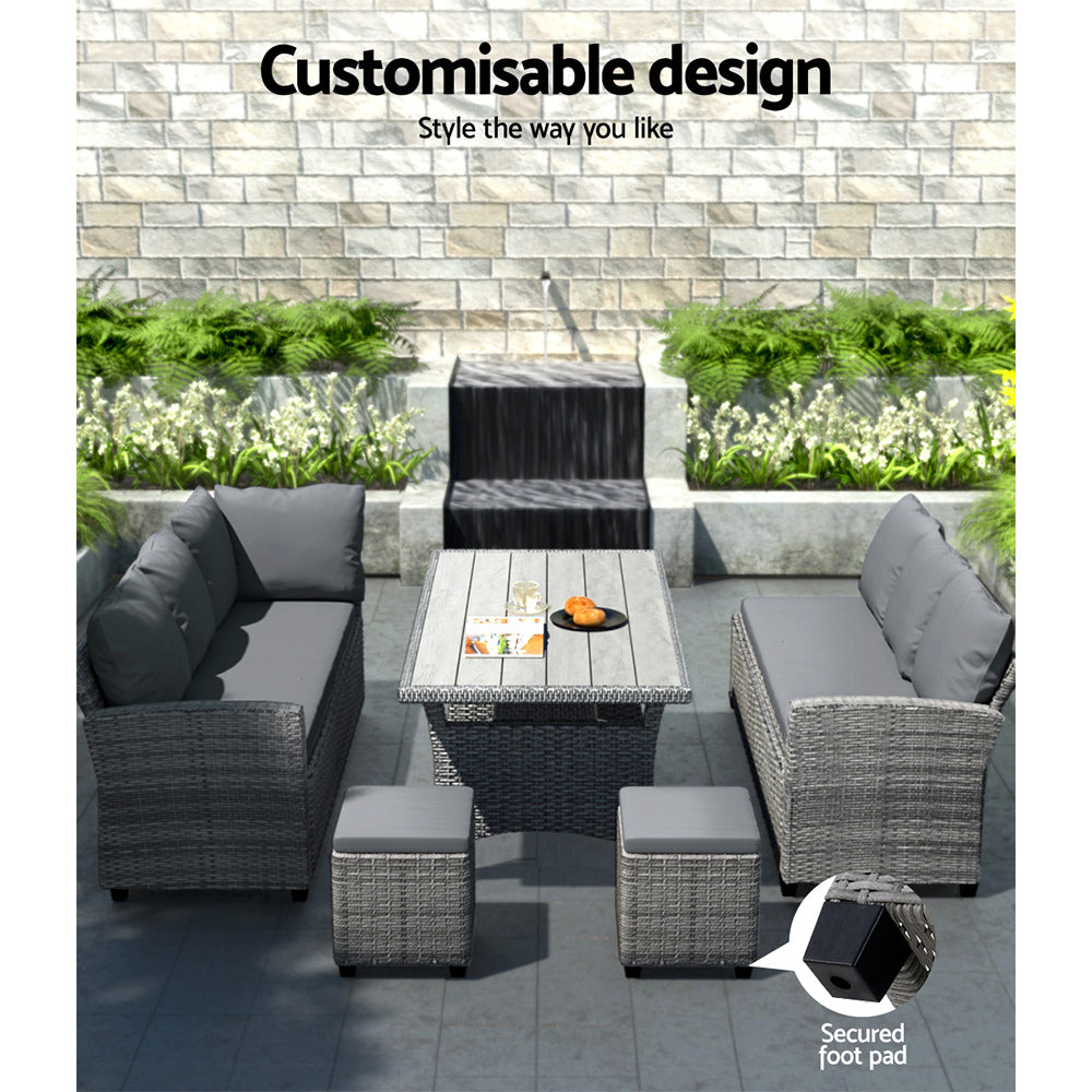 Kinka Beach 5 Piece Outdoor Dining Set